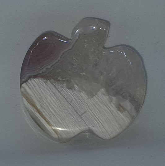 Agate Slice 2D Carving - Apple